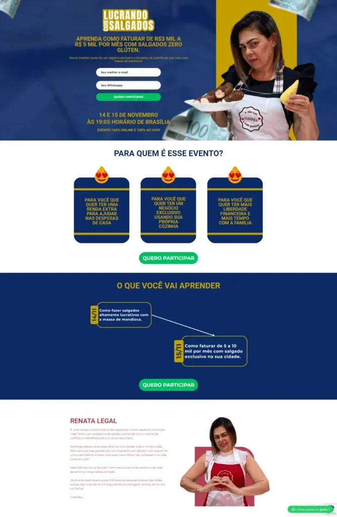 Landing Page Coxinha Perfeita — projeto Kode Studio