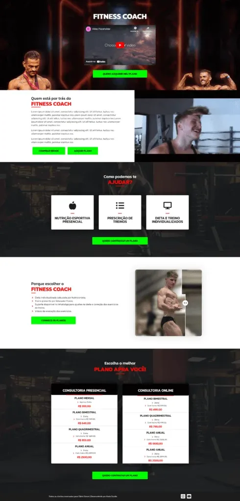 Landing Page Fábio Simor — projeto Kode Studio