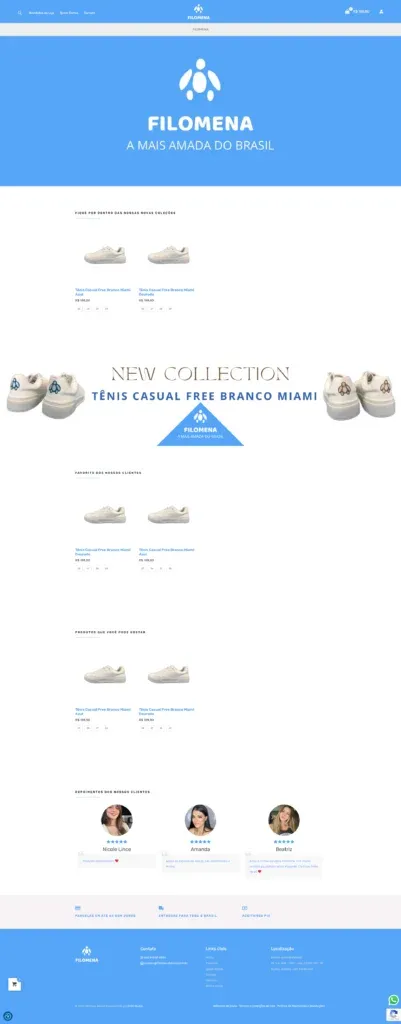 E-commerce Filomena Basics — projeto Kode Studio